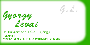 gyorgy levai business card
